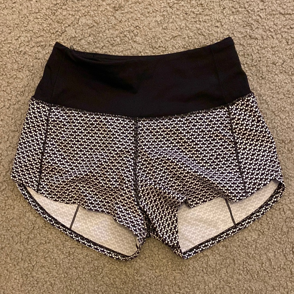 Lululemon high rise speed up shorts